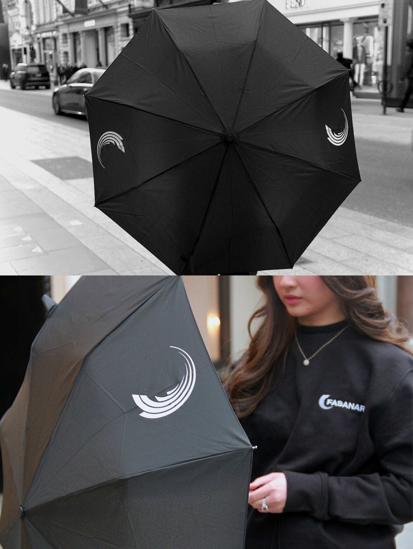 Mini Black Umbrella