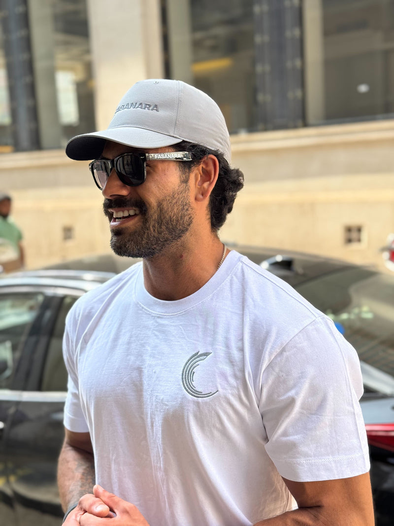 Grey baseball cap
