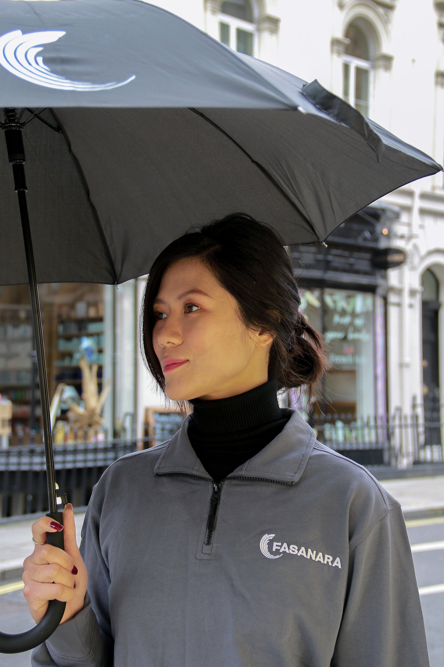 Large Black Umbrella