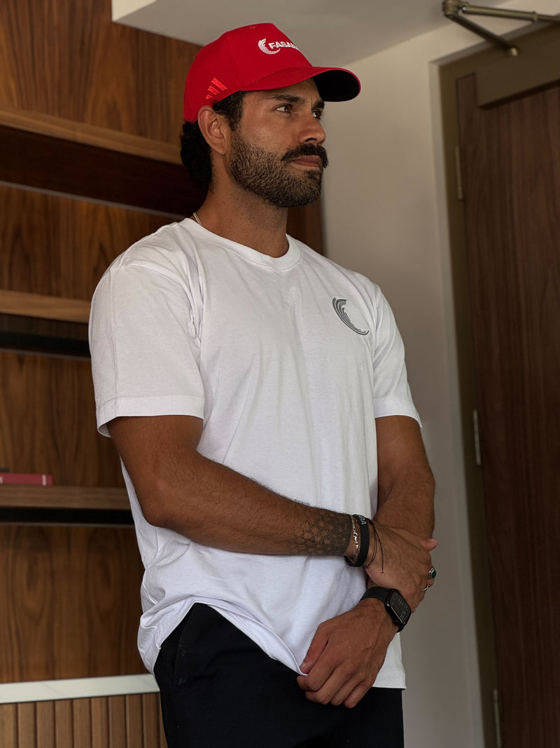 Red baseball cap