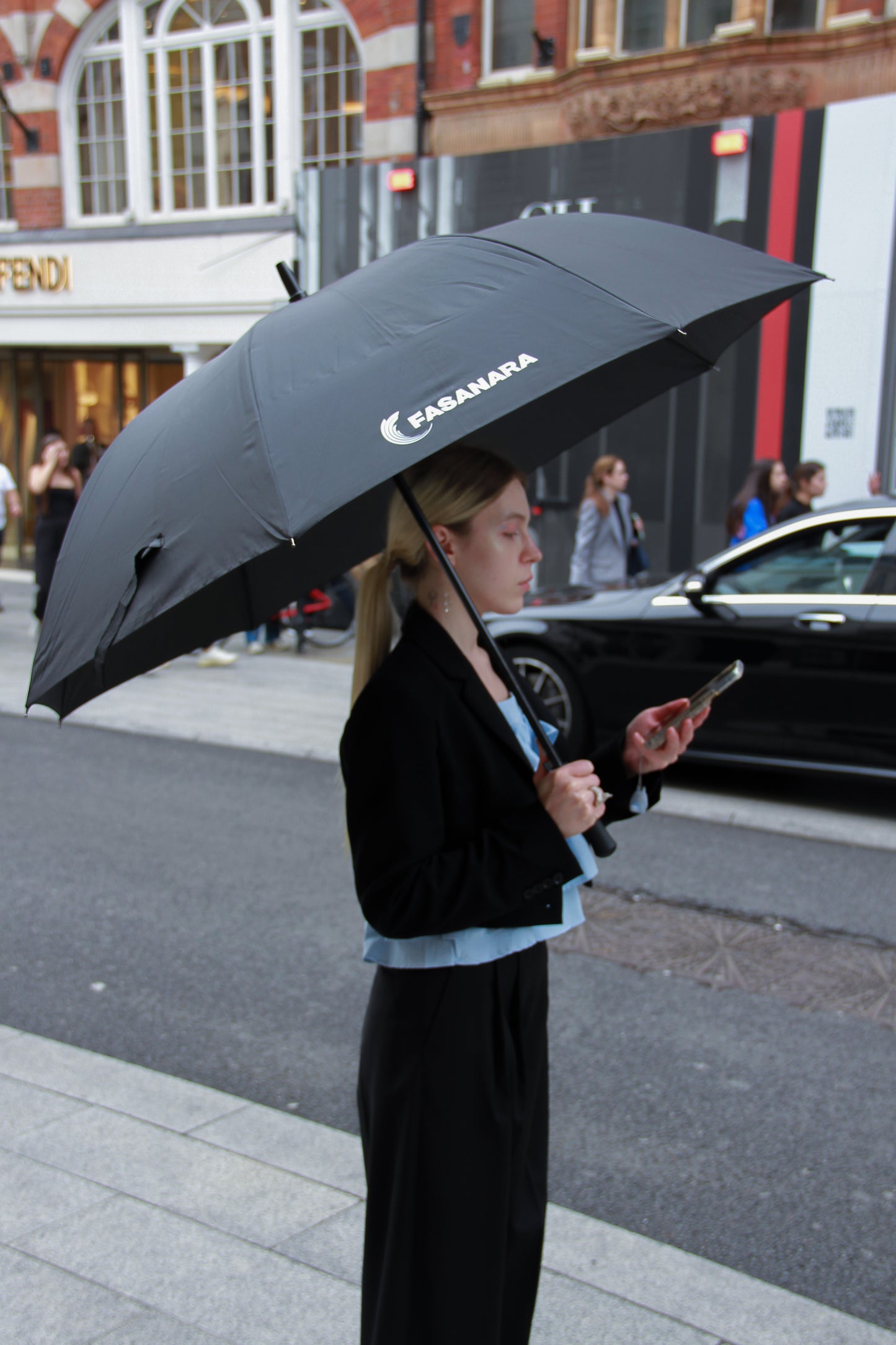 Black umbrella